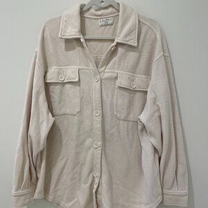 Z Supply All Day Knit Jacket in Ivory – Size L